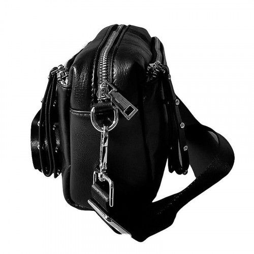 Women's leather bag GZ-8297 BLACK