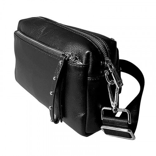 Women's leather bag GZ-8297 BLACK